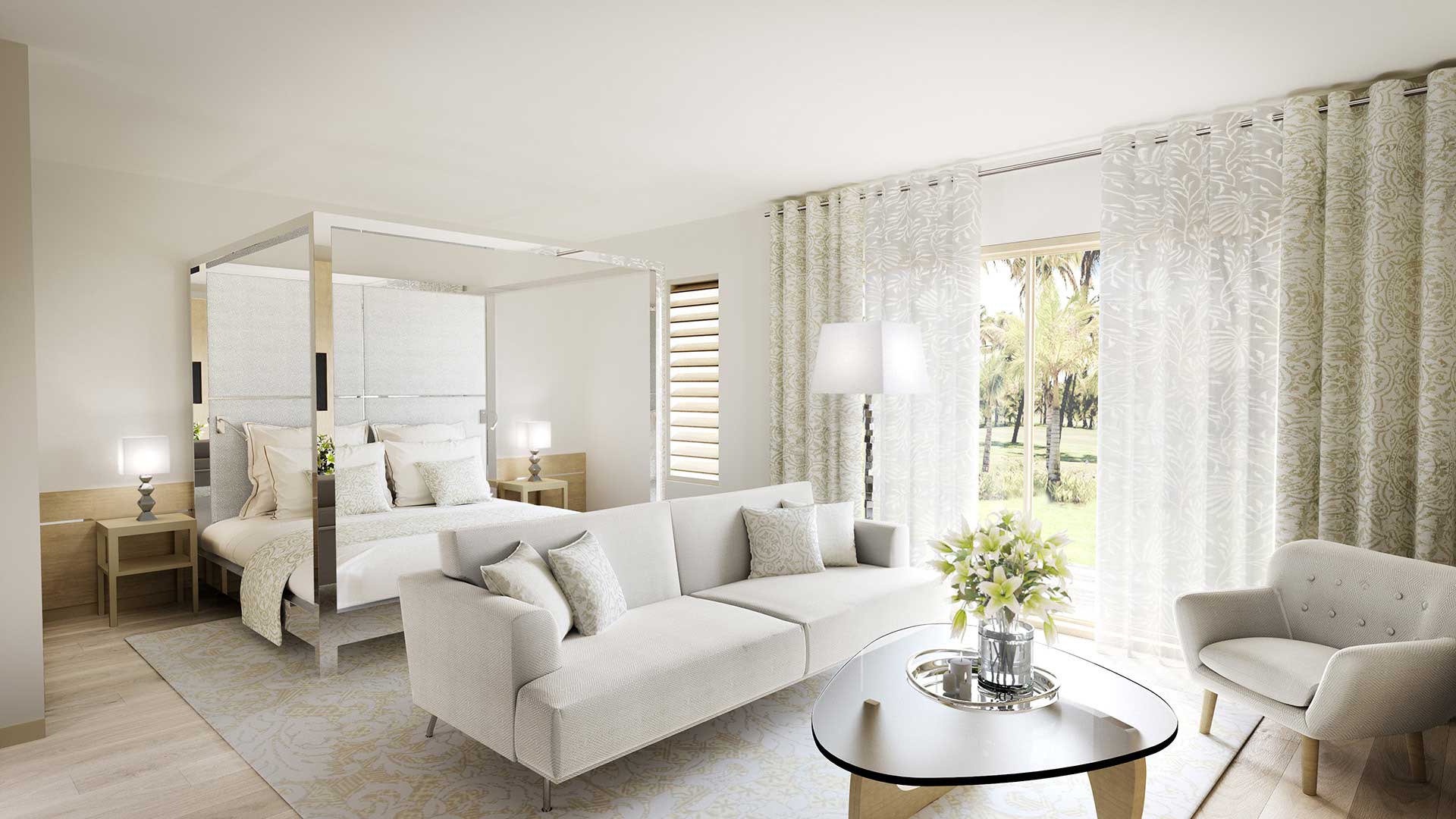 3D Photo Rendering of the interior of a room made from computer generated images. 