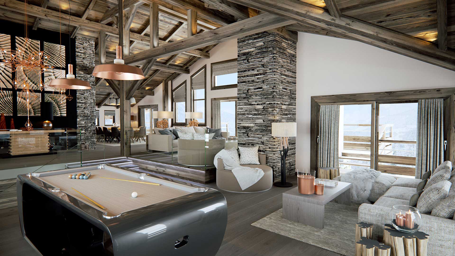 Creation of 3D renderings for real estate promotion. 