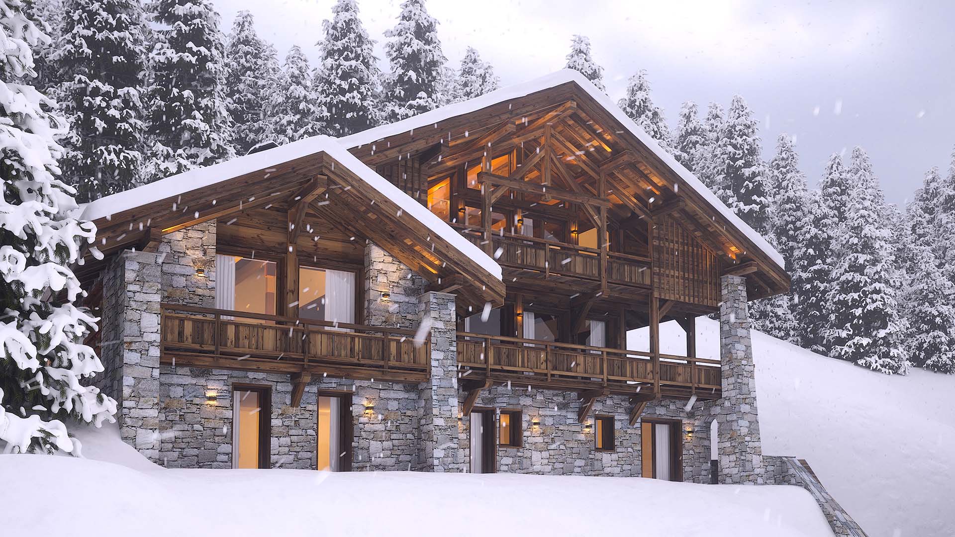 Creation 3D photorealistic images luxury real estate project. 