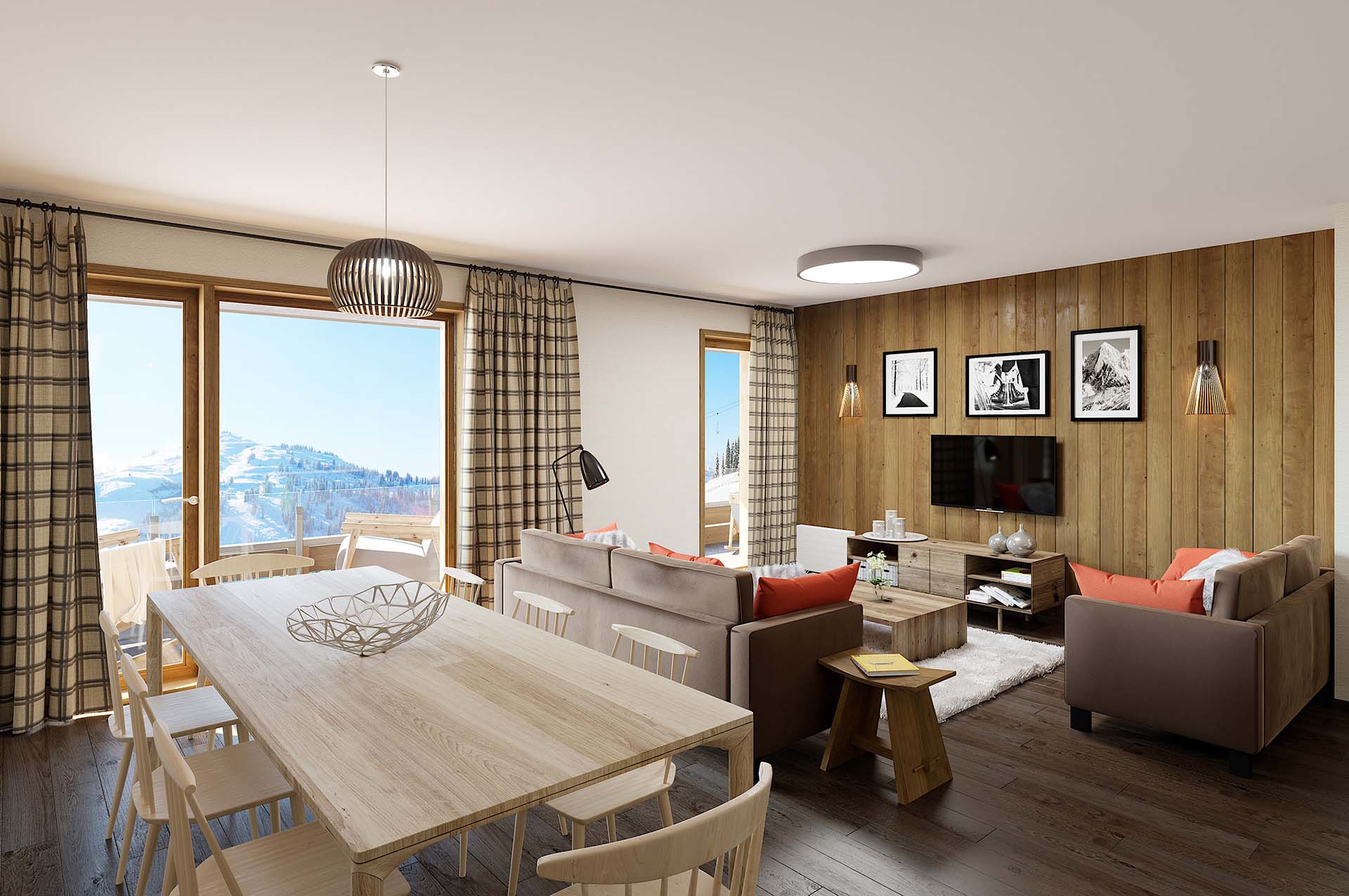 Creation of 3D images for real estate promotion.